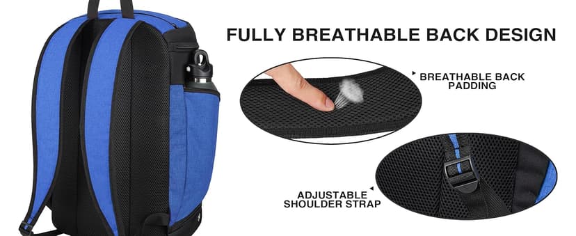 Basketball Backpack Bag Large Sports Bag with Separate Ball holder & Shoes compartment, Best for Basketball, Soccer,Volleyball,Gym