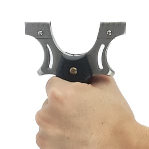 Slingshot, Stainless Steel Slingshots for Adults, Sling Shot for Hunting and Shooting Practice, Come with 3 pcs Flat Rubber Bands and a Storage Case