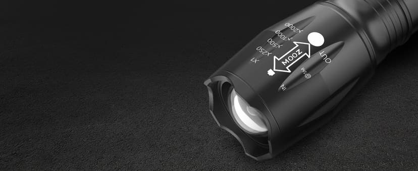 Victoper LED Flashlight 2 Pack, Bright Tactical Torch High Lumens with 5 Modes, Waterproof Zoomable Flash Light for Outdoor, Gifts for Men, Dorm Room Hunting Camping Essentials Gear for Guys