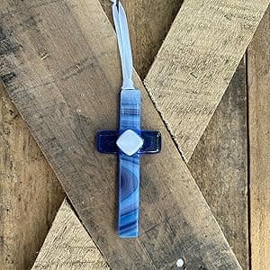 Sentimental Gift For Dad From Daughter Or Son For Father's Day/Christmas/Birthday- Handmade in USA Glass Cross with Poem- Gift for Dad Who Has Everything