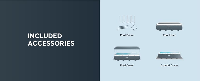 Intex 26363EH Ultra XTR Deluxe Rectangular Above Ground Swimming Pool Set: 24ft x 12ft x 52in – Includes 2100 GPH Sand Filter Pump – Easy Assembly