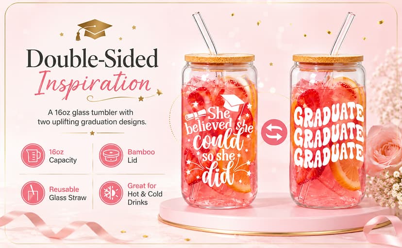 Frerdui Graduation Gift for Her, Class of 2026 Graduation Gifts Basket Box for Women, Senior High School College Grad Gift Set for Daughter Sister Friend, She Believed So She Did B0GVCLKH93