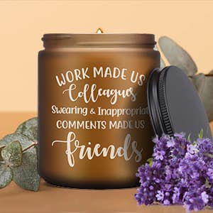 Coworker Leaving Gifts for Women Men - Funny Farewell Candle Gift for Colleagues Friends Going Away Birthday Christmas Office Goodbye Present for Work Bestie Boss Female Male