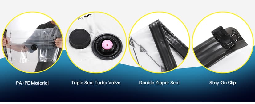 Combo 12 Pack Travel Vacuum Bags for Luggage with Portable Electric Pump,Vacuum Seal Bags for Clothing,Packing Cubes Compression,Cruise Ship and Travel Essentials