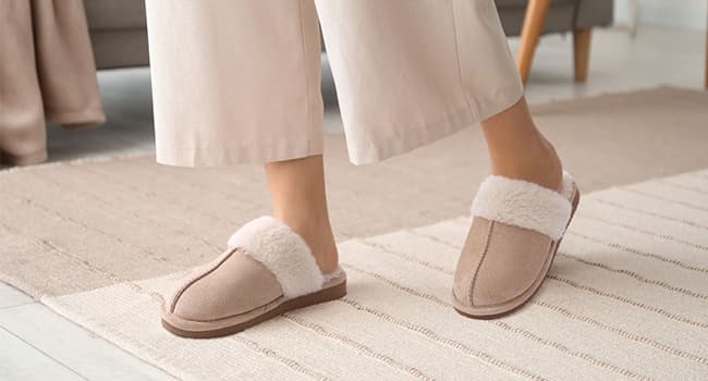 Litfun Women's Fuzzy Memory Foam Slippers Fluffy Winter House Shoes Indoor and Outdoor