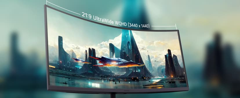 LG 34G630A-B 34-Inch Ultragear WQHD (3440 x 1440) Curved Gaming Monitor, 240Hz, 1ms, FreeSync Premium, DisplayHDR 400, Built-in Speaker, HDMI, DisplayPort, USB Type-C, Tilt/Height/Swivel Stand, Black