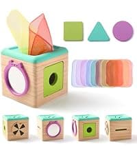 Youuys Baby Tissue Box Toy for Babies 6-12 Months, Montessori Sensory Toys for 1 Year Old Boy, Infant Toy with Crinkle Tissues & Fine Motor, for 6 9 12 18 Months Old Kids 1st Birthday B0DB454GQM