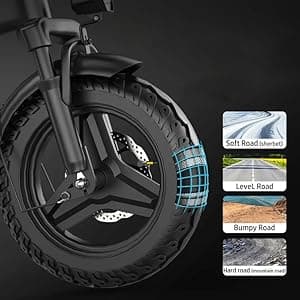 Electric Bike for Adults&Teens,550w Motor | 48V 12V Removable Battery | 23Mph Speed | PAS Mode 35 Miles Range | 14" Foldable E-Bike | Dual Disc Brakes | Ul 2849 Certified | Commuter Mini Bikes