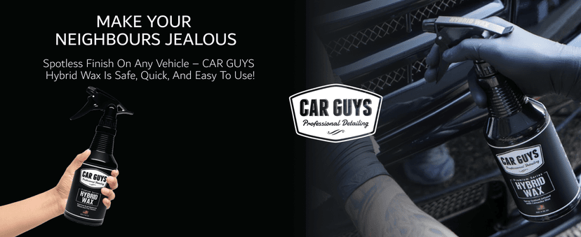 CAR GUYS Hybrid Spray Wax | Advanced Car Wax | Long Lasting and Easy To Use | Safe on All Surfaces | 18 Oz Kit with Towel