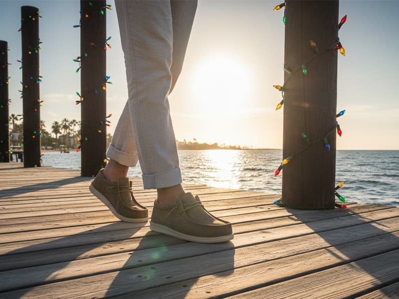 WHITIN Men's Easy Breezy Slip On Loafers | Foam-Cushioned Footbed | Ultralight Flex Sole