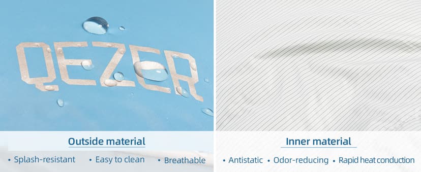 QEZER Down Booties for Men and Women Keep Warm Foot Warmers Camping Slippers Winter Camping Socks