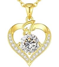 CDE Forever Love Heart Necklaces for Women, Wedding Anniversary, Birthday Mothers Day Christmas Day Gifts for Mom, Mother, Wife, friend, S925 Silver Jewelry with Birthstone Pendant