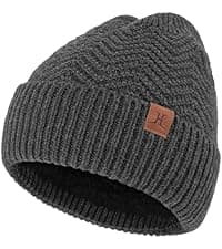 Winter Beanie Hat Scarf Touchscreen Gloves Set for Men and Women, Beanie Gloves Neck Warmer Set with Warm Knit Fleece Lined