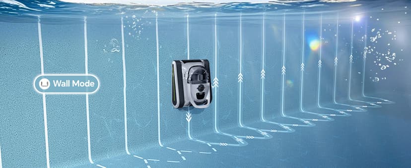 Cordless Robotic Pool Cleaner -Pool Vacuum 180W Brushless Motor, 45,000Pa Suction, Wall Climbing, Sonar Navigation, 3 Modes Automatic Pool Robot for Inground & Above-Ground Pools Up to 2150 Sq. Ft.