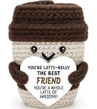 Boss Gifts for Women Boss Lady Leader Manager Supervisor Christmas Birthday Handmade Crochet Coffee Mug Cup Gifts Bosses Day Coffee Lover Thank You Best Great Leader Female Desk Office Decor