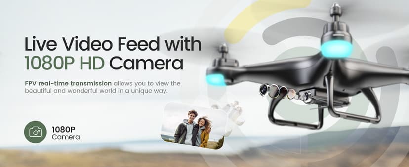 Holy Stone HS110D FPV RC Drone With 1080P HD Camera Live Video 120 Wide Angle WiFi Quadcopter With Gravity Sensor, Voice Control, Gesture Control, Altitude Hold, Headless Mode, 3D Flip RTF 2 Batteries