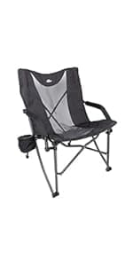 Cascade Mountain Tech Folding Camp Chair for Camping, Beach, Picnic, Barbqeues, Sporting Events with Carry Bag
