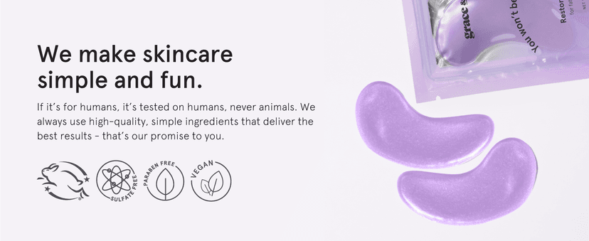 grace & stella Retinol Under Eye Patches for Puffy Eyes & Dark Circles - Restoring Gel Under Eye Masks with Hyaluronic Acid - Christmas Gifts for Teens, Birthday Gifts for Women (Purple, 24 Pairs)