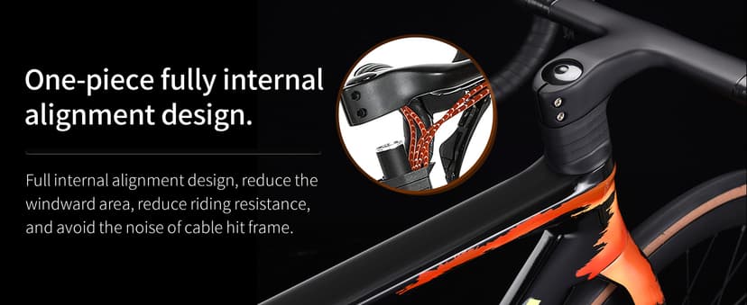 SAVADECK Carbon Fiber Road Bike, Hydraulic Oil Disc Bike with Carbon Fiber Frame and Wheelset, Lightweight Full Carbon Racing Bicycle with Shimano R7120 24S Shift Set for Adults