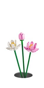 LEGO Roses - Building Toy for Kids, Girls & Boys, Ages 8+ - Artificial, Fake Roses for Home Decor & Display - Gift Idea for Plant & Flower Lovers - 40460