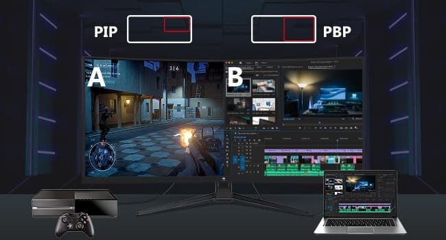 Z-Edge 34" Curved Gaming Monitor, WQHD 1440P 165Hz 144Hz PC Monitor, MPRT 1ms, 21:9 Aspect Ratio, 1500R, 16.7M Colors, 3000:1 Contrast, UG34 Frameless Bezel, 2X DP 1.4 Ports and 2X HDMI 2.0 Port