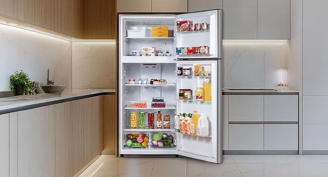 BLACK+DECKER 18.1 Cu. Ft. Top Mount Refrigerator with Ice Maker, 2-Door Refrigerator with Top Freezer, Freezer with Icemaker and Adjustable Temperature Control, ENERGY STAR, BR1810HIMS, Stainless Look