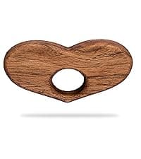 TILISMA Wooden Book Page Holder - Handmade Walnut Thumb Book Accessories - Reading Gadget to Read in Bed - Gifts for Book Lovers, Avid Readers, Bookworms, Librarians - Bookmark (Small)