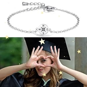 SAM & LORI Unique Grad Cap Box 2026 Graduation Gifts for Her/Him - Adjustable Unisex Bracelet for Primary/Middle School/High School/College Grads B0BWYSSGZJ