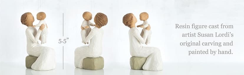 Willow Tree Grandmother, A Unique Love That Transcends The Years, Celebrate New Beginnings, Babies, Families, Loving Relationships Between Parent, Grandparent and Child, Sculpted Hand-Painted Figure