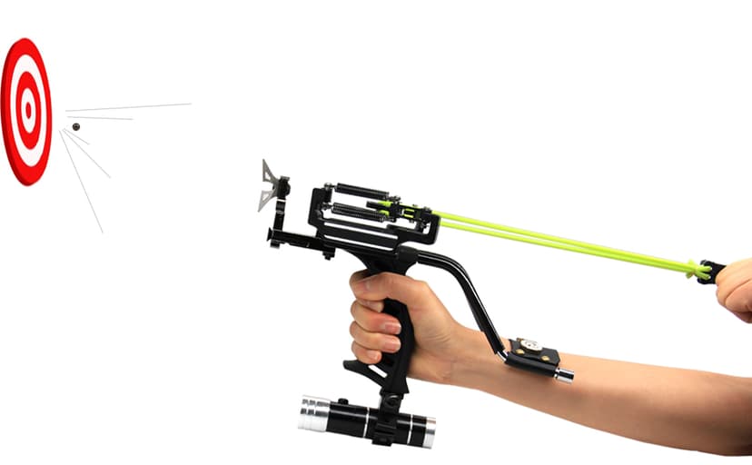 COOY Slingshot,Wrist Sling Rocket Professional Hunting Slingshot with Heavy Duty Launching Bands, High Velocity Catapult …