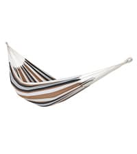 Sunnydaze Outdoor Hammock Chair Swing for Reading - Hanging Hammock Swing for Indoor or Patio - 300lb Capacity - Caribbean XL - Tan