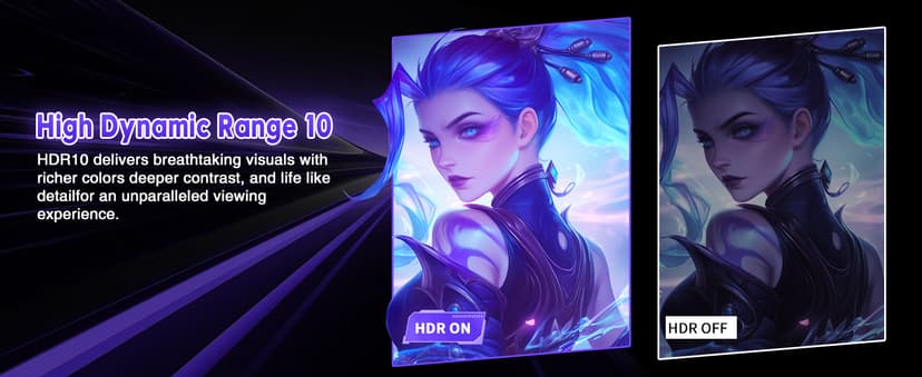 Viewedge 24 Inch Gaming Monitor with 240Hz, VA 1ms, FHD 1080p and HDR 10 PC Computer Monitor with 110% sRGB, Bluelight Filter, 2 HDMI & 1 DP Port, Support Adaptive Sync and Wall Mounted