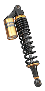 GZYF 13.4 inch Universal Motorcycle Rear Air Shock Absorbers 340mm for HONDA for Suzuki for Yamaha for Kawasaki ATV Go Kart Quad Dirt Sport Bikes,Gold