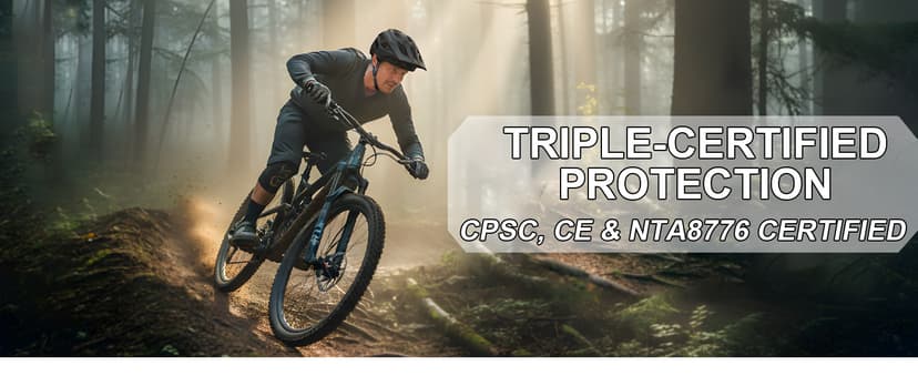 KINGBIKE NTA-8776 Mountain Bike Helmet Professional Ebike Helmets with 3-Level Adjustable Visor & Camera Mount E-MTB Helmet for Adults Men Women Youth E-Bike Safety Certified