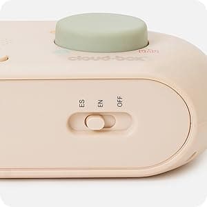 Cloudb Cloudbox Storytime Audio Story Books Toy Gift for Toddlers Kids Girls Boys | English/Spanish Voice Record Storyteller | 36 Stories, 8 Melodies, Star Projector Night Light White Noise Dreambox