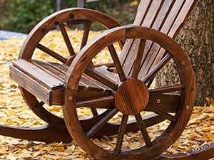 Spurgehom Outdoor Wooden Rocking Chair, Yard Glider Rocking Chairs Patio Decor Wood Rocker with Slatted Design, Adirondack Rocking Chair for Porch Lawn Garden Balcony Poolside, Brown(2PC)