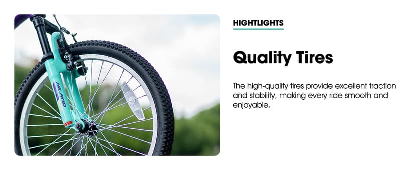 HILAND 20 Inch 26 Inch Mountain Bike for Women Girl, Lock-Out Suspension Fork, Aluminum Frame, Adult Ladies Mens MTB Bicycle