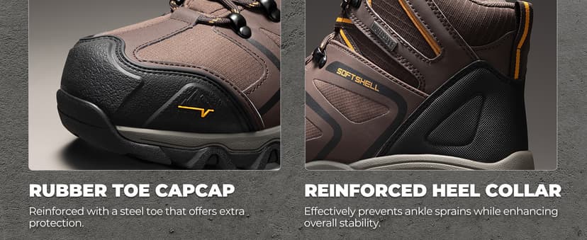 NORTIV 8 Men's Waterproof Steel Toe Work Boots