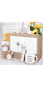 Thank You Gifts for Women,8Pcs Luxury Gift Set, Perfect for Teachers, Nurses, Coworkers, Friends,Boss,Includes Blanket, Mug, Candle, Coaster