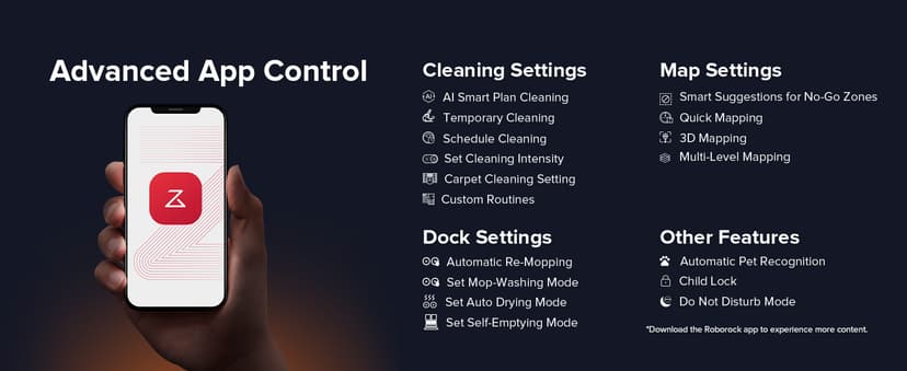 roborock Qrevo Slim Robot Vacuum and Mop Combo, 8.2cm Ultra-Slim, 3D Sensing Tech, Advanced Obstacle Recognition, 11,000Pa Suction, FlexiArm Side Brush & Mop, Auto Mop Washing & Drying, Self-Emptying