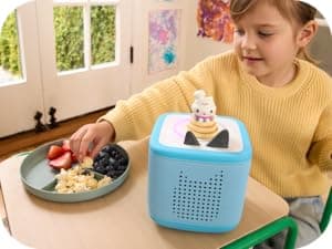 Toniebox 2 My First Farm Bundle for Kids 1+ with Soft and Squeezable Cow, Horse, and Pig - Sunset Red B0FJ2ZY48J