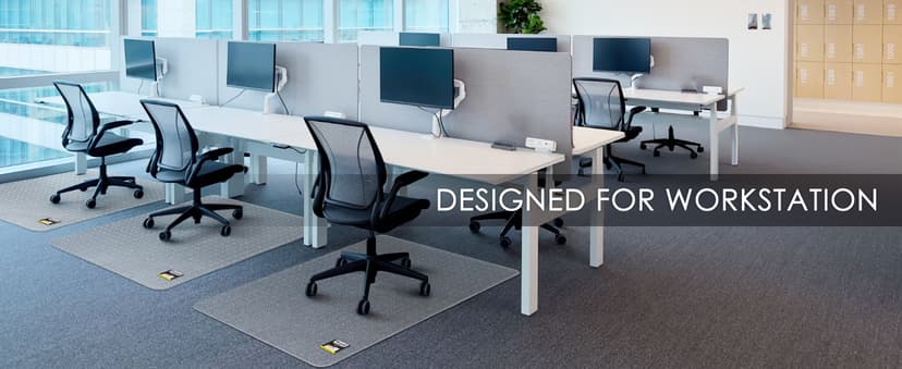 Kuyal Office Chair Mat for Carpet, 32x48 Clear Heavy Duty Computer Chair Mat, Under Desk Protector Carpeted Floors Mat, Easy Chair Movement,Ship Flat