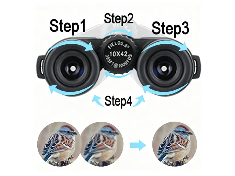 10x42 Binoculars for Adults - Professional HD Roof BAK4 Prism Lens Binoculars for Bird Watching, Hunting, Travel, Sports, Cruise, with Carrying Bag (1.1Lbs)