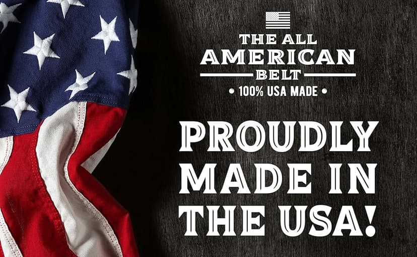 Main Street Forge All American Leather Belt | Made in USA | Men's Heavy Duty Work Belt | EDC Belt