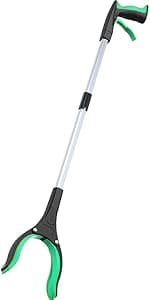 Grabber Reacher Tool - 32” Extra Long Foldable Gripper and Reaching Tool - Heavy Duty Pick Up Stick Grabbers for Seniors, Trash, Surgery Recovery Must Haves Gifts (Blue)