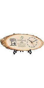 BeauGift Uncle Gifts, Christmas Wooden Clock Gifts for Uncle from Niece Nephew, Best Uncle Ever Gifts Idea for Birthday Christmas Fathers Day