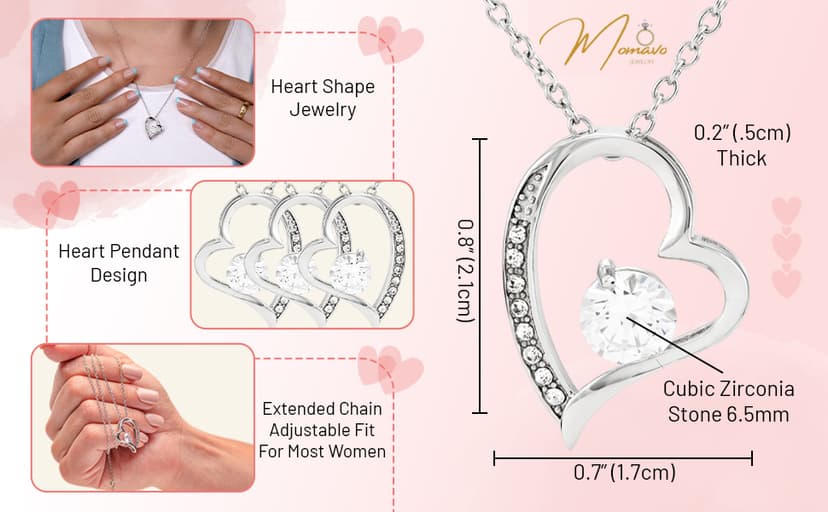 Jewelry To My Wife - The Best Thing That Ever Happened To Me, Forever Love Necklace, Gift for Her, Romantic Christmas Birthday Valentine Gift