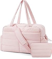 BAGSMART Large Toiletry Bag Travel Bag with Hanging Hook, Water-resistant Makeup Cosmetic Bag Travel Organizer for Accessories, Shampoo, Full Sized Container, Toiletries