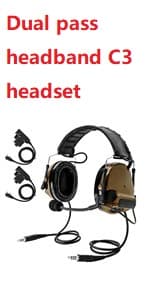 HEARFALCOM Comta III Tactical Headset Helmet ARC Rail Adapter Bracket Version Noise Cancelling Pickup Shooting Headset