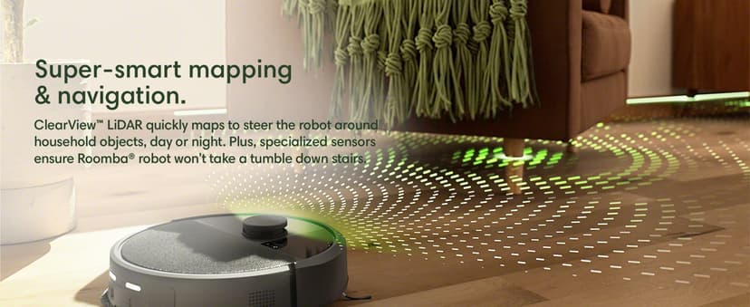 iRobot Roomba Plus 405 (G185) Combo Robot Vacuum & Mop with AutoWash Dock - Spinning Mop Pads, Self-Empties, Pad Washing & Drying, Self-Cleaning, Pad-Lift, LiDAR Navigation